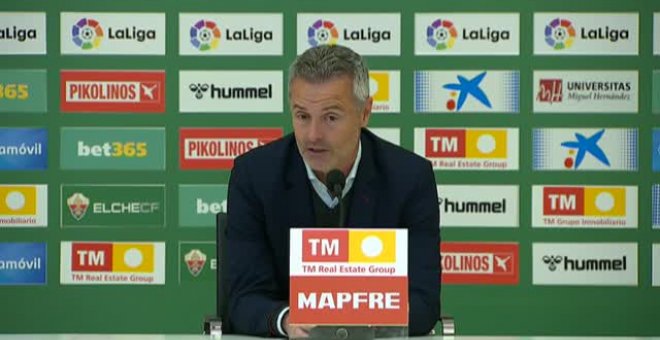 Paco López: "No tengo defensa alguna en cuanto al partido que ha hecho el equipo"