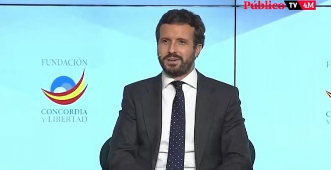 Pablo Casado apela a "salir de la radicalidad" tras recibir Reyes Maroto una navaja aparentemente ensangrentada