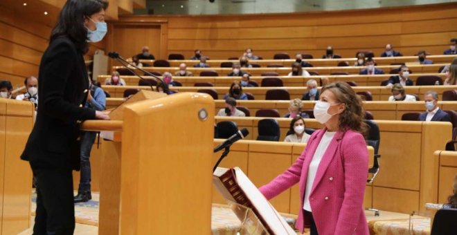 Aurelia Sánchez adquiere la condición plena de senadora por designación autonómica de Castilla-La Mancha