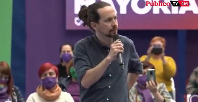 Iglesias critica a la Casa Real por no haber condenado la "violencia fascista" tras las amenazas de muerte recibidas