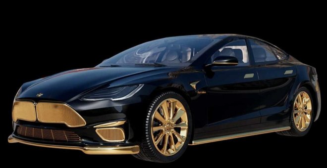 Un Model S con oro puro se convierte el Tesla más caro del mundo