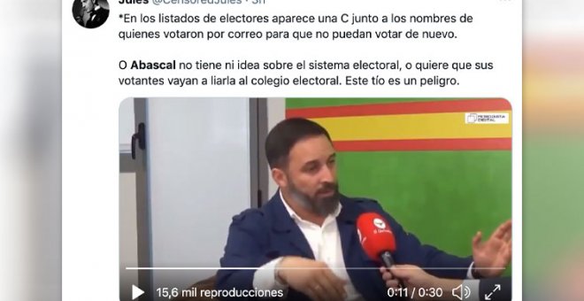 "Ni se han mirado la Ley Electoral y quieren gobernarnos": reacciones a Abascal tras mezclar trumpismo e ignorancia