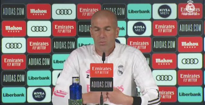 Zidane sobre la derrota del Barça: "No va a cambiar nada, vamos a meter al mejor equipo para poder ganar mañana"