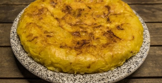 Pato confinado - Receta de tortilla de patatas vegana (sin huevos)
