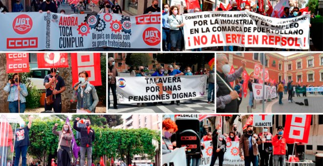 Así fue el Día del Trabajador este 2021: las manifestaciones de Castilla-La Mancha por el Primero de Mayo, en imágenes