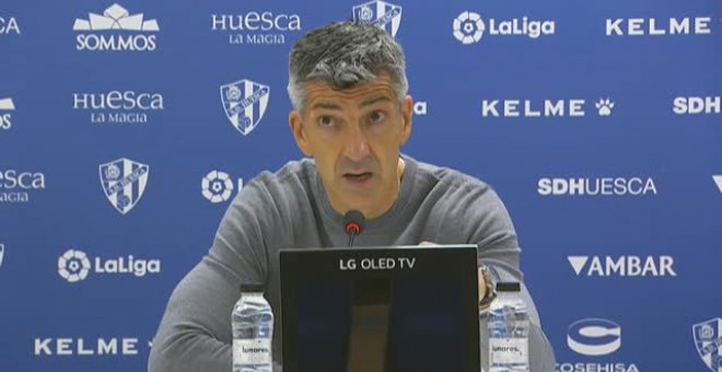 Alguacil: "El Huesca ha acertado cuando más cerca estaba el 0-1"