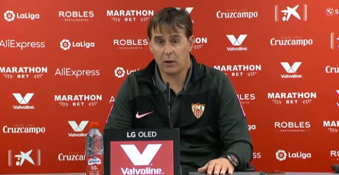 Lopetegui: "El Sevilla ha tenido muy mala suerte, tanto en el campo como en el VAR"