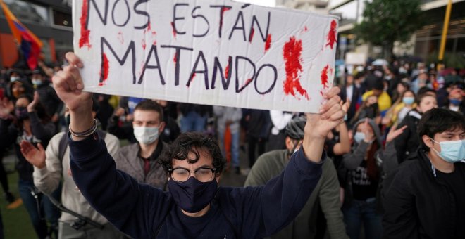 Convocan concentraciones este jueves en Madrid y A Coruña contra la violencia policial en Colombia