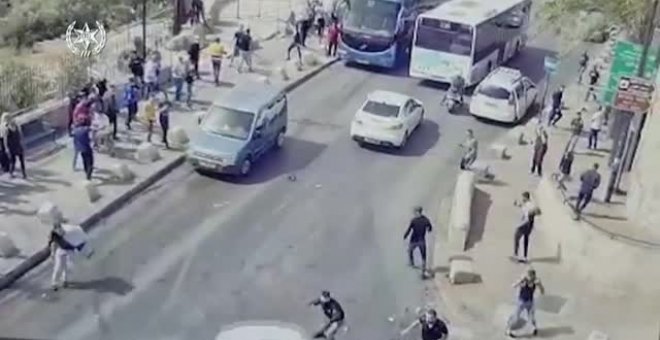 Tres heridos en un altercado con palestinos y posterior colisión de un vehículo israelí  en Jerusalén