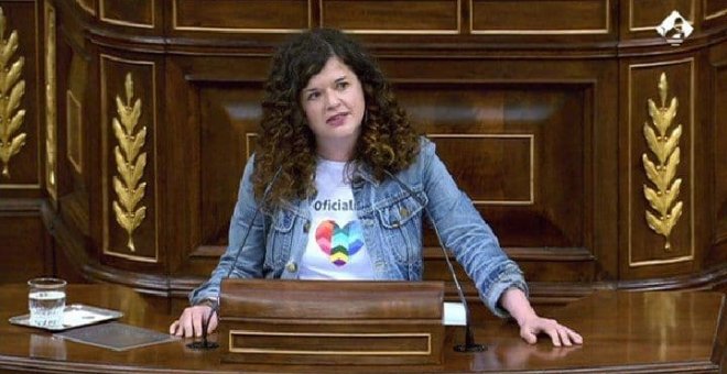 Sofía Castañón intervién n'asturianu nel Congresu pa pidir la oficialidá de la llingua