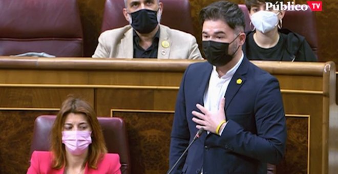 La advertencia de Rufián a Sánchez: "En Madrid ganó la izquierda a su izquierda. Espero que tome nota"