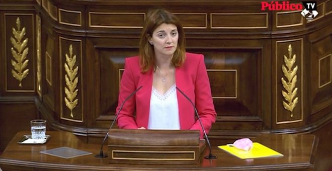 Carolina Telechea (ERC) reprocha en el Congreso que parte del personal de la Cámara siga en ERTE