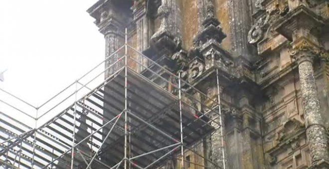 Desaparecen las grúas y andamios de la Catedral de Santiago tras ocho años de restauración