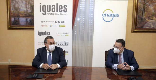 ONCE y Enagás firman un acuerdo en materia de empleo y formación para personas con discapacidad