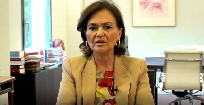 Carmen Calvo asegura que conforme las  mujeres son "más poderosas, se recrudecen las andanadas políticas" contra ellas