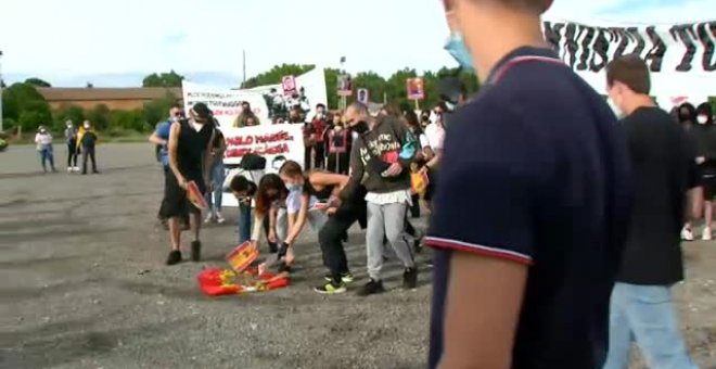 Manifestación en Lleida contra los tres meses de encarcelamiento de Hasél