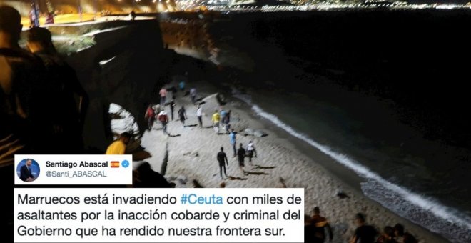 Las reacciones de Santiago Abascal y la extrema derecha a la llegada de migrantes a Ceuta