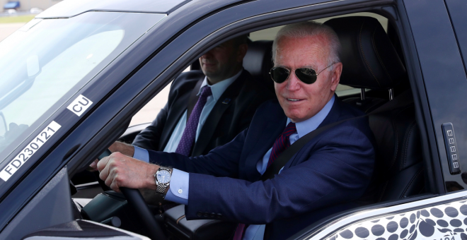 Joe Biden ha conducido la Ford F-150 Lightning eléctrica, y esta es su reacción