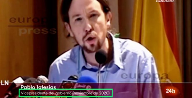 Críticas a RTVE por sacar un vídeo de Iglesias hablando de los saharauis en 2014 como si fuera de 2020