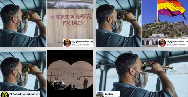 ¿Qué ve Abascal por sus prismáticos? Los memes más tronchantes con una foto del líder ultra