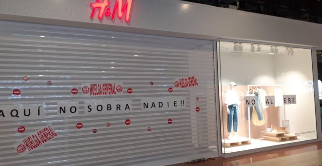 "Pleno respaldo" de la plantilla de H&M en Cantabria en el sexto día de huelga