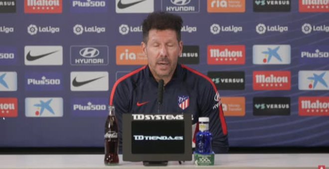 Simeone: "Los dos equipos nos vamos a dejar la vida por conseguir el objetivo"