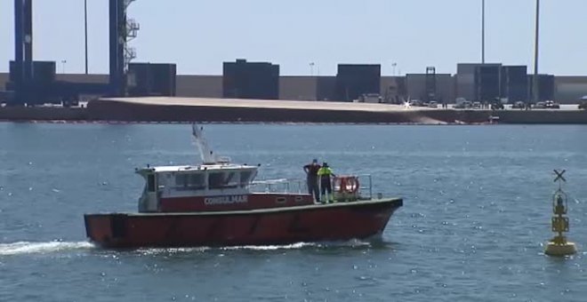 Sin rastro de los dos desaparecidos en el puerto de Castellón
