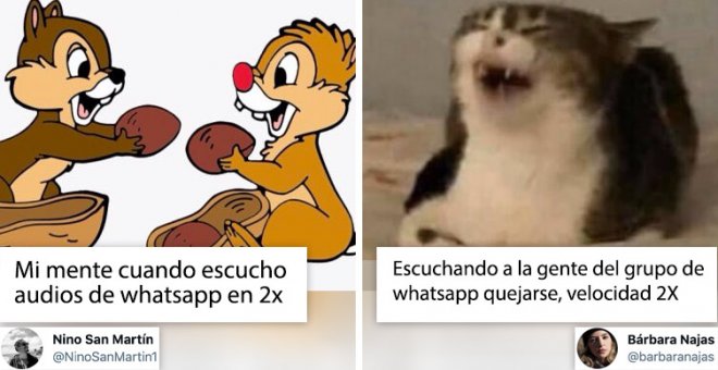 Cachondeo con los mensajes a doble velocidad de Whatsapp: "Ahora mis amigos parecen Luis Moya dando instrucciones a Carlos Sainz"