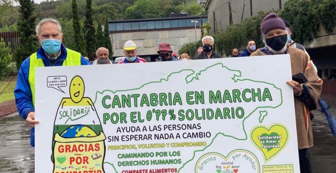 Cantabria Solidaria por el 0,77% organiza una marcha por la comarca el próximo domingo para ayudar a las personas necesitadas en Cantabria