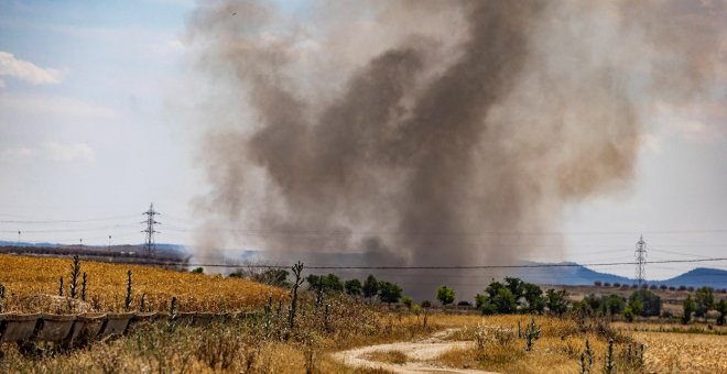 El incendio de un vertedero aconseja confinar a 10.000 personas en Toledo
