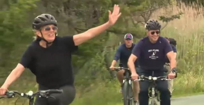 Jill Biden celebra su 70 cumpleaños junto al Presidente con un paseo en bici