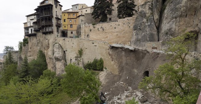 Un informe del CSIC afirma que el derrumbe junto a las Casas Colgadas no provocó daños al monumento ni a la Catedral