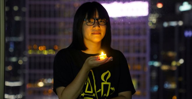 Detenida en Hong Kong una activista demócrata por promover una "manifestación no autorizada"