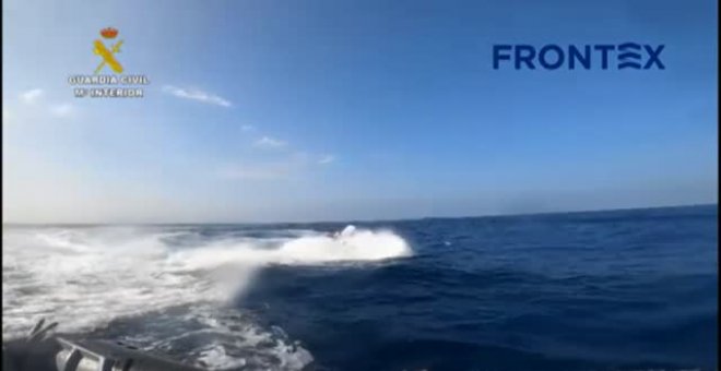 Espectacular persecución en aguas de Cádiz