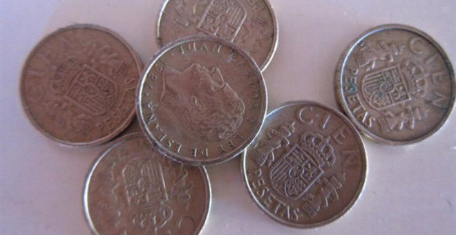 Los españoles conservaban hasta abril 1.586 millones de euros en pesetas