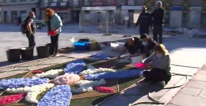 Vuelven las tradicionales alfombras florales del Corpus