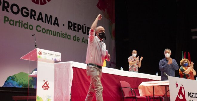 Alba, tras ser reelegido: "El PCA es el pegamento de la izquierda andaluza"