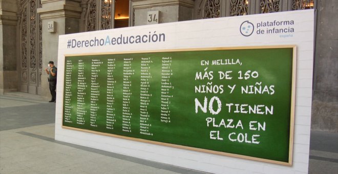 La Plataforma de Infancia pide la escolarización de más de 150 menores en Melilla