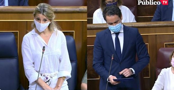 Rapapolvo de Yolanda Díaz a García Egea por la reforma laboral: "Lo que le sale caro a España es la corrupción del PP"