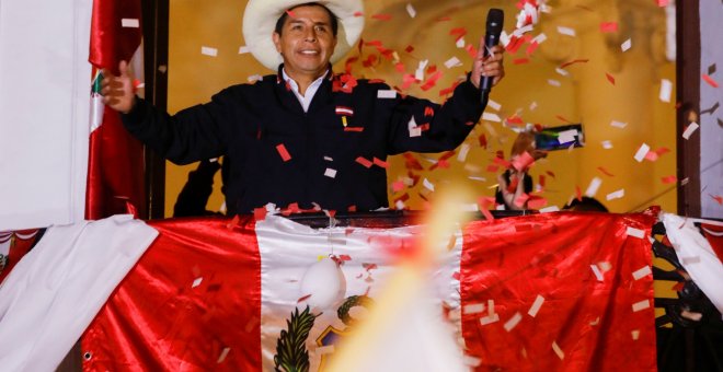 Castillo se declara vencedor de las elecciones presidenciales en Perú