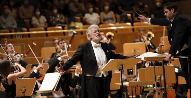 Gran ovación a Plácido Domingo en su primer concierto en España tras ser acusado de acoso sexual por una veintena de mujeres