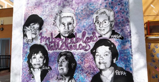 DIRECTO | Concentración en defensa del mural feminista de Vallecas