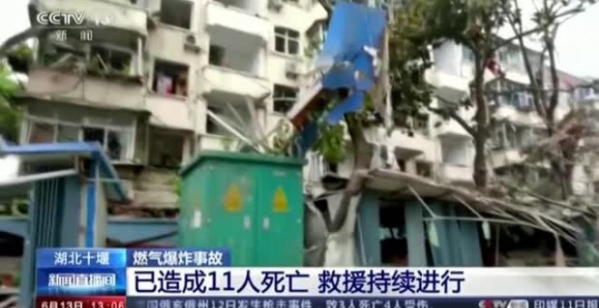 La explosión de una tubería de gas en la ciudad china de Shiyan causa 11 muertos