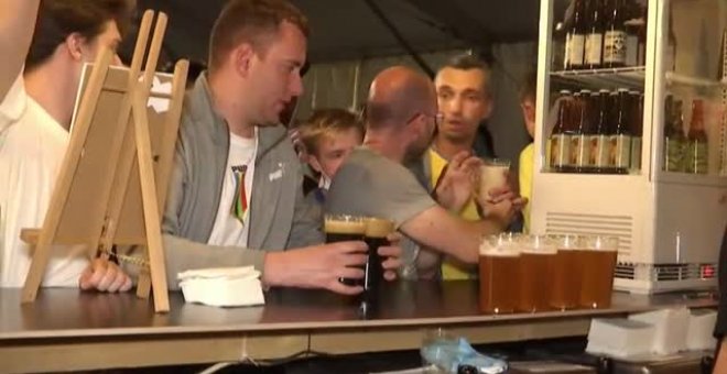 Ucrania instala una fan zone con cerveza gratis por cada gol encajado a Rusia