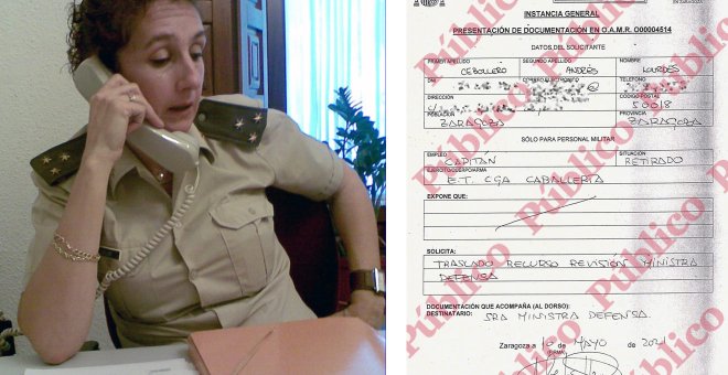 La capitana expulsada del Ejército tras denunciar acoso de género usa su última bala recurriendo a la ministra Robles