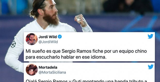 "Se va Sergio Ramos. El paro en Madrid sube en 3.000 tatuadores": alabanzas, críticas y humor, en su despedida del Real Madrid