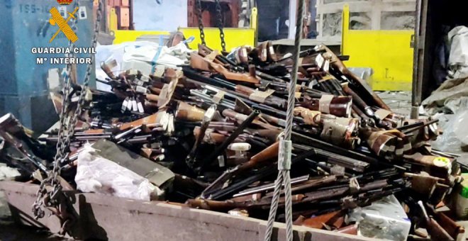 La Guardia Civil de Cantabria destruye más de tres toneladas de armas dentro de su plan de control