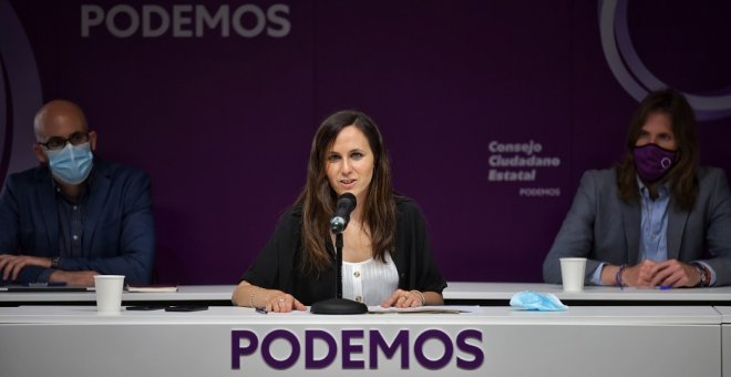 Belarra prepara a Podemos para afrontar la defensa del 'no a la guerra' sin abrir una brecha en el Gobierno y en UP