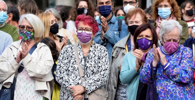 Unas 400 personas claman contra la violencia machista en Valladolid