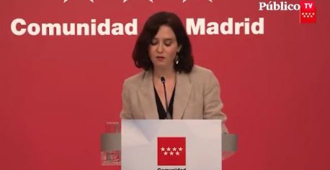 Ayuso, sobre los indultos: "Hoy se humilla a los españoles y España entera está indignada"